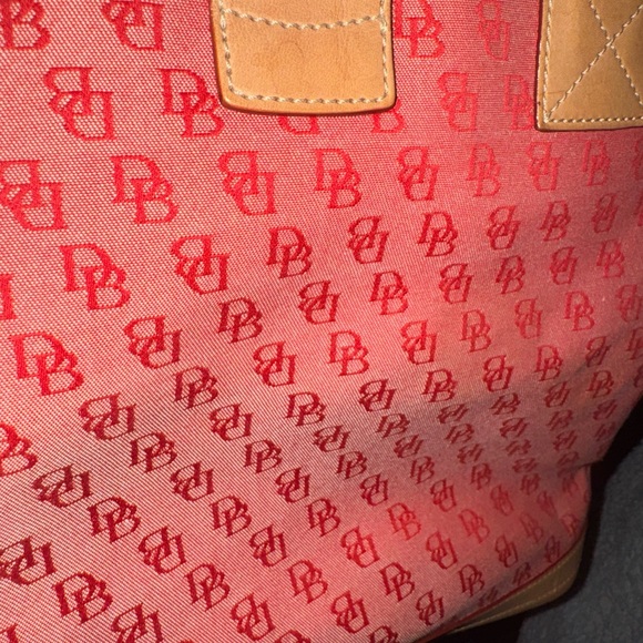 Dooney & Bourke Handbags - Dooney & Bourke Red Monogram Tote
